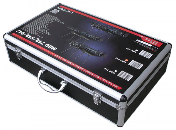 MBD 942 bezdrátový mikrofon diverzitní náhlavní / klopový, 2kanálový